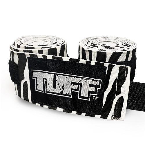 TUFF NYLON ZEBRA MINTÁS FEHÉR BANDÁZS