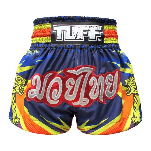 TUFF TIGER MUAYTHAI SHORT BLUE/YELLOW