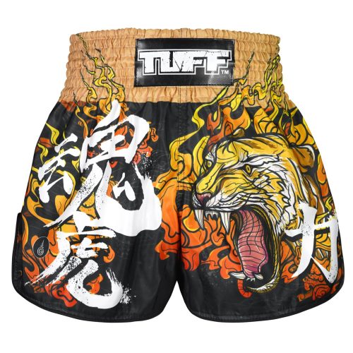 TUFF RETRO STYLE  "TORA MAZUKA" AZ IGAZ TIGRIS MUAYTHAI SHORT