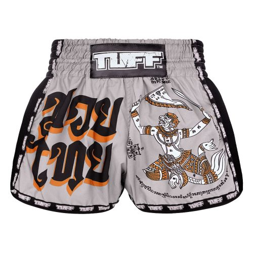 TUFF RETRO STYLE SZÜRKE YANTRA MINTÁS MUAYTHAI SHORT